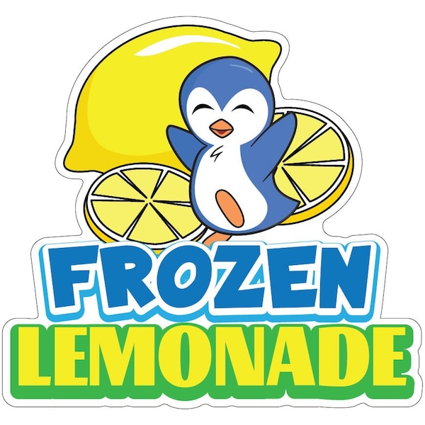 Signmission Frozen Lemonade Decal Concession Stand Food Truck Sticker, D-DC-16 Frozen Lemonade19 D-DC-16 Frozen Lemonade19 - main